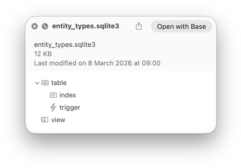 Quick Look preview window