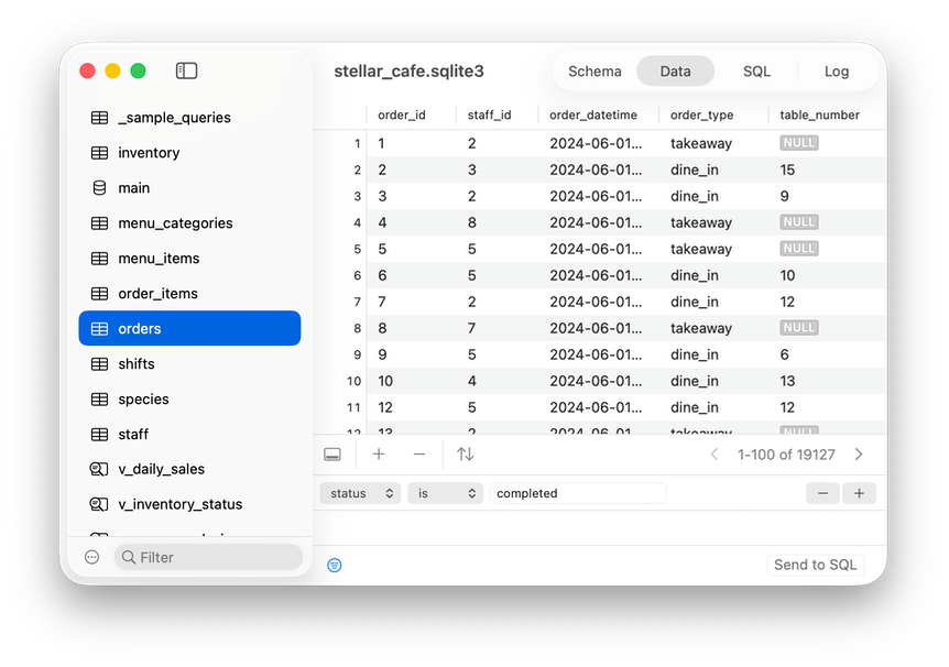 Data browser