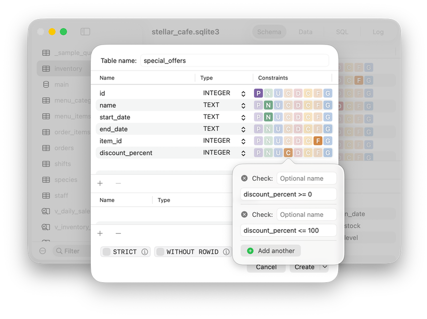 Table Editor